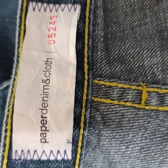 Paper & Denim Mens Jeans Button Fly Size 38 GUC - Picture 8 of 10